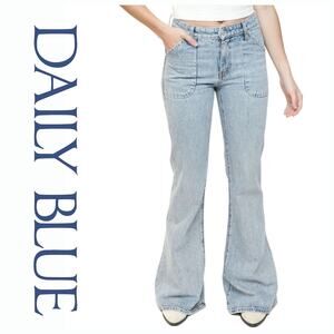 NWT Daily Blue Adriano Goldschmied Skye Bellbottom Flare Long Jeans‎ Sz. 28x35
